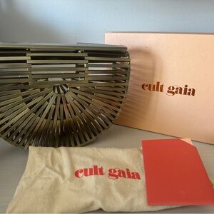 Cult Gaia Mini Metal Ark Top-Handle Bag